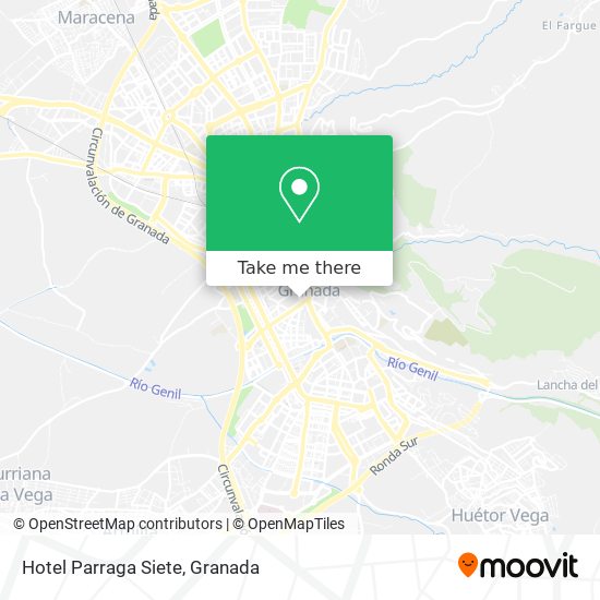 Hotel Parraga Siete map