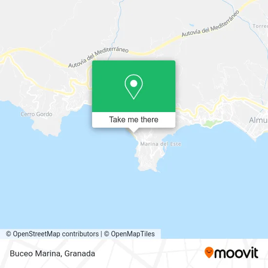 Buceo Marina map