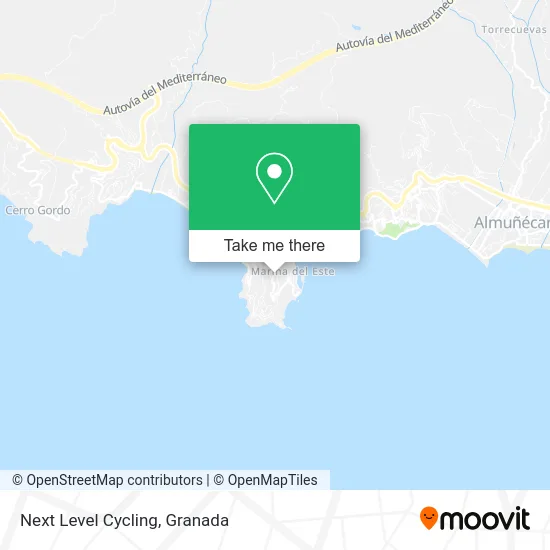 Next Level Cycling map