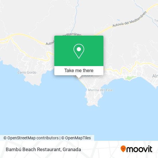 Bambú Beach Restaurant map