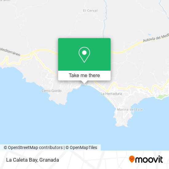 La Caleta Bay map