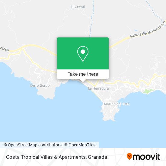 Costa Tropical Villas & Apartments map