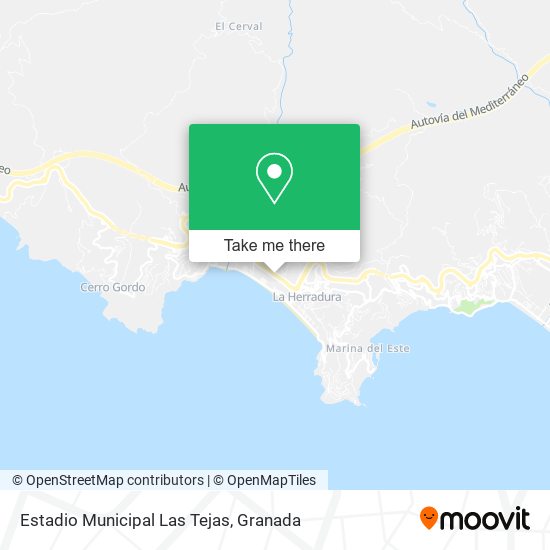 Estadio Municipal Las Tejas map