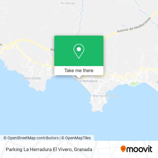 Parking La Herradura El Vivero map