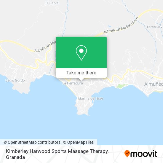 Kimberley Harwood Sports Massage Therapy map