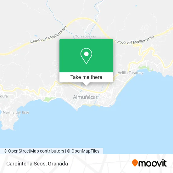 Carpintería Seos map