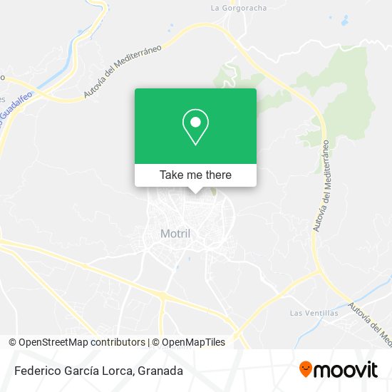 Federico García Lorca map