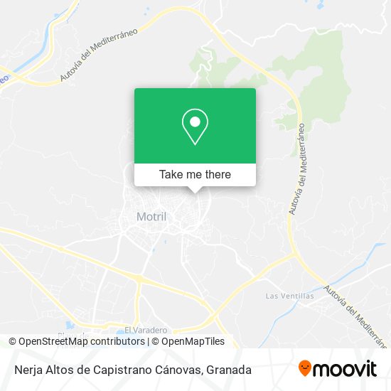 Nerja Altos de Capistrano Cánovas map