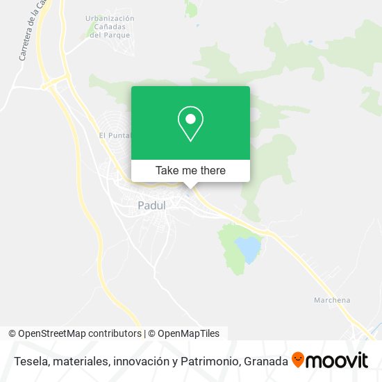 Tesela, materiales, innovación y Patrimonio map