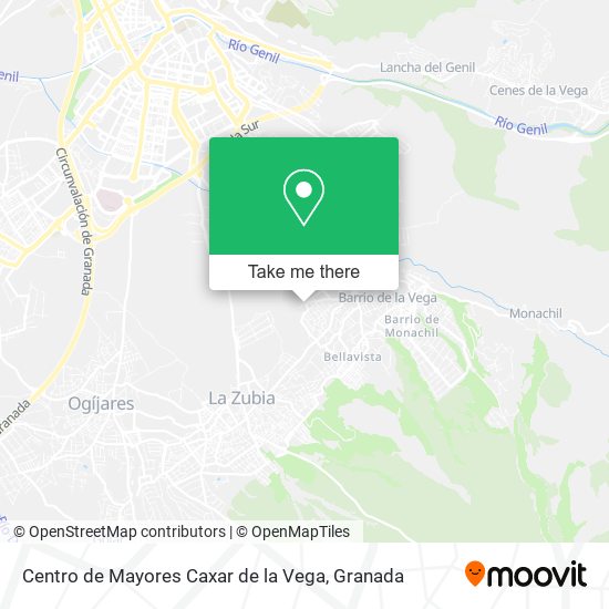 Centro de Mayores Caxar de la Vega map