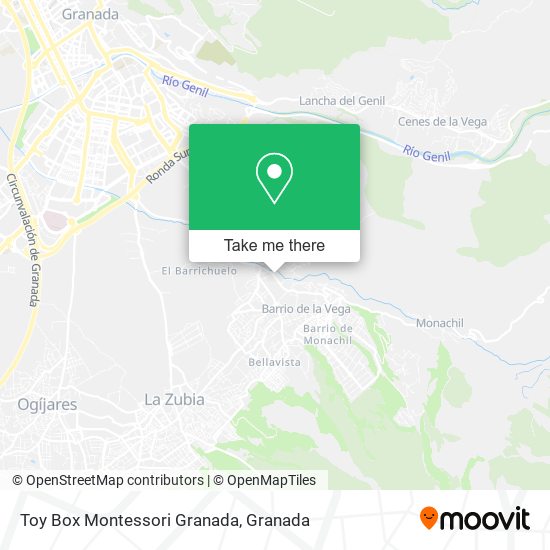 Toy Box Montessori Granada map