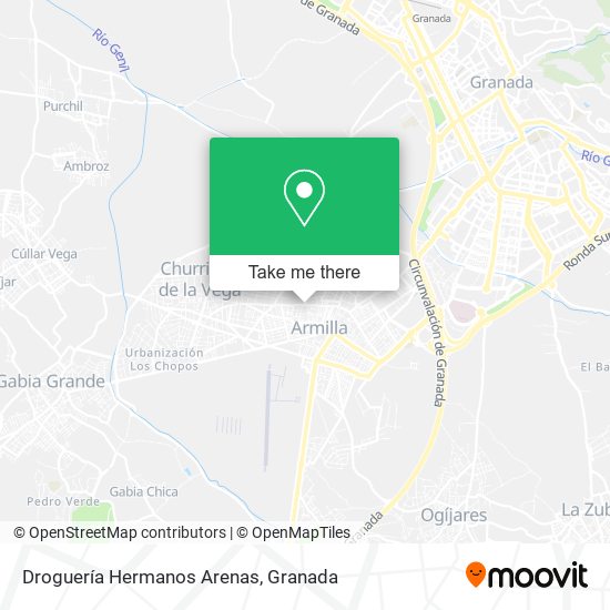 Droguería Hermanos Arenas map