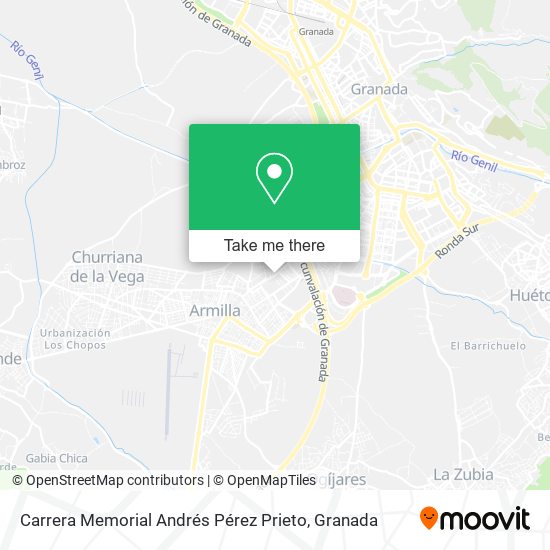 Carrera Memorial Andrés Pérez Prieto map