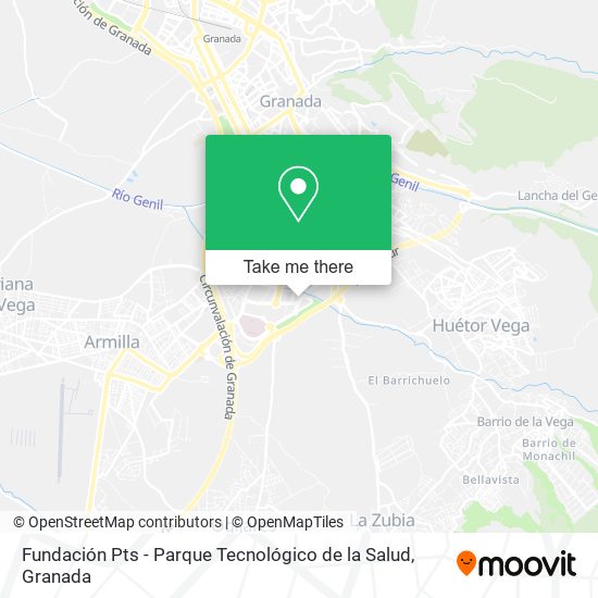Fundación Pts - Parque Tecnológico de la Salud map