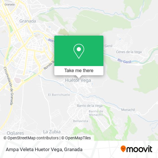 mapa Ampa Veleta Huetor Vega