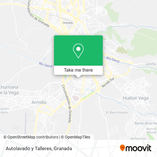 mapa Autolavado y Talleres