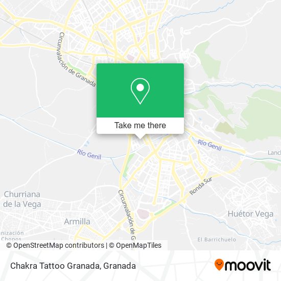 Chakra Tattoo Granada map