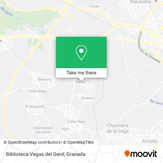 Biblioteca Vegas del Genil map