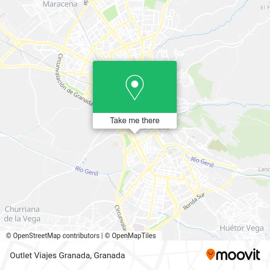 Outlet Viajes Granada map