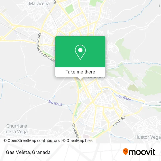 Gas Veleta map