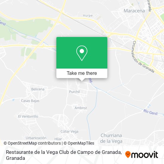 Restaurante de la Vega Club de Campo de Granada map