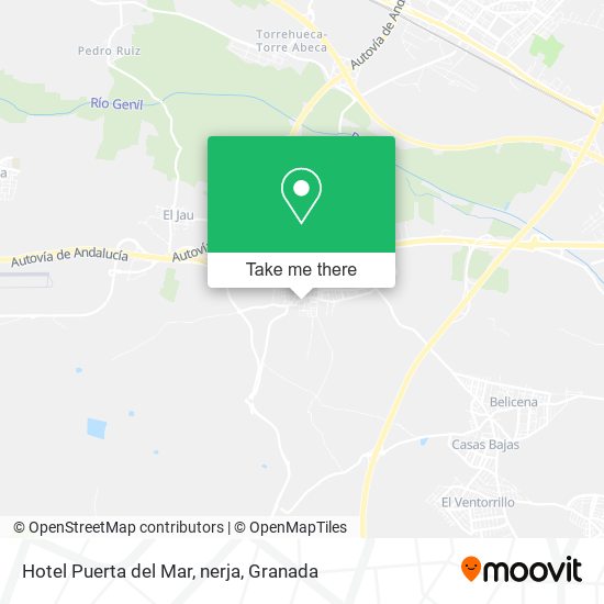 Hotel Puerta del Mar, nerja map