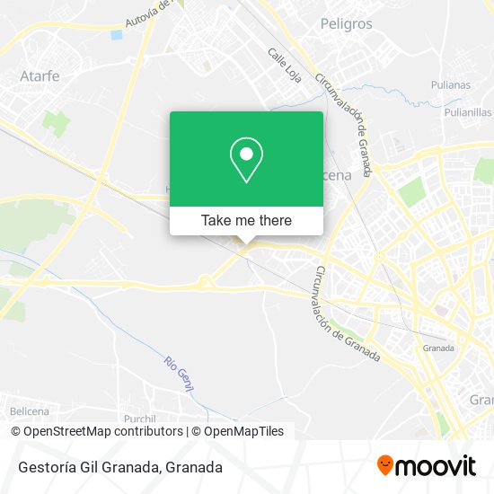 Gestoría Gil Granada map