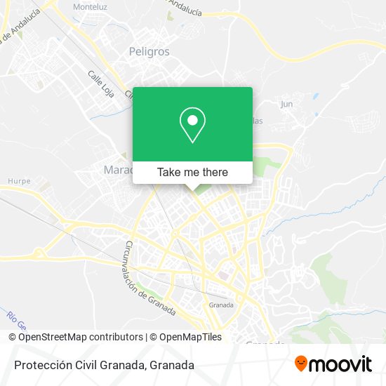 Protección Civil Granada map