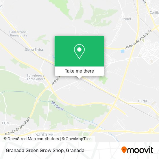 Granada Green Grow Shop map