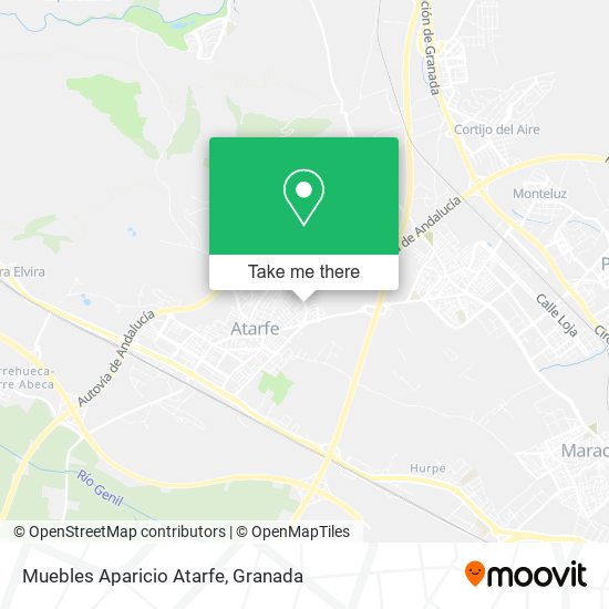 Muebles Aparicio Atarfe map