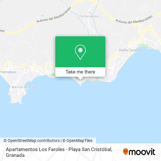 Apartamentos Los Faroles - Playa San Cristóbal map