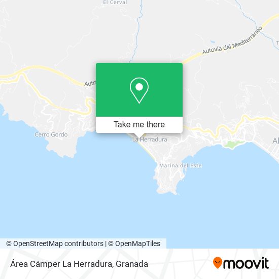 Área Cámper La Herradura map
