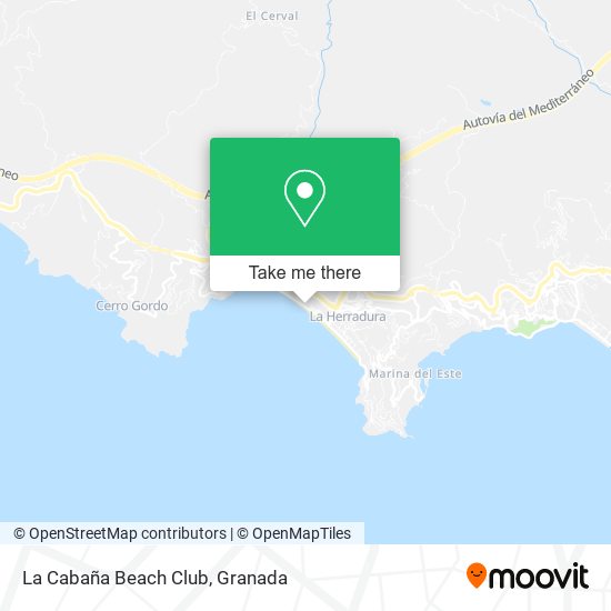 La Cabaña Beach Club map