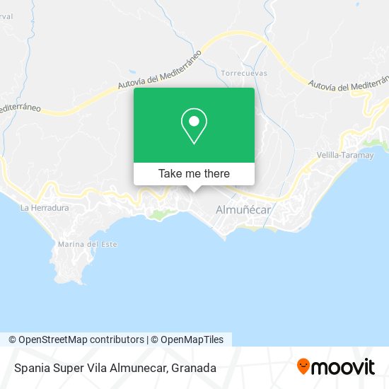 Spania Super Vila Almunecar map