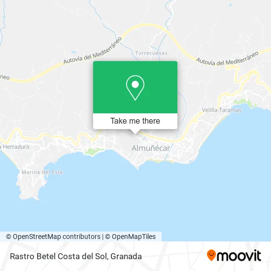 Rastro Betel Costa del Sol map