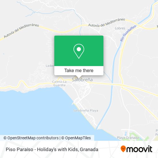 Piso Paraíso - Holiday's with Kids map