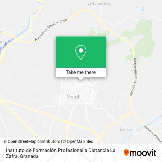 Instituto de Formación Profesional a Distancia La Zafra map
