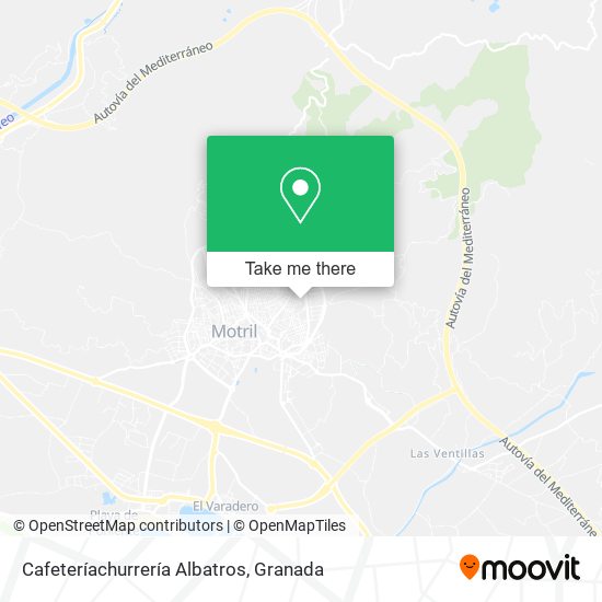 Cafeteríachurrería Albatros map