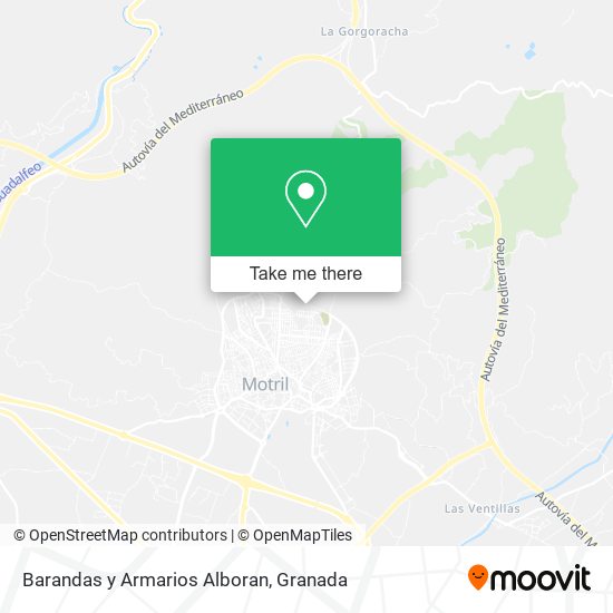 Barandas y Armarios Alboran map