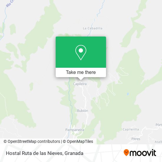Hostal Ruta de las Nieves map