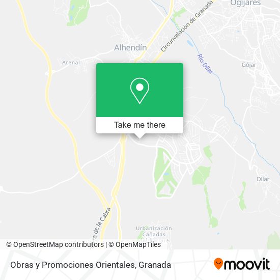 Obras y Promociones Orientales map