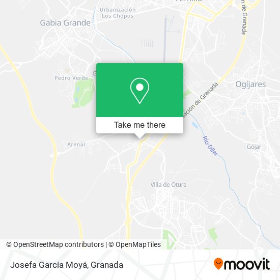 Josefa García Moyá map