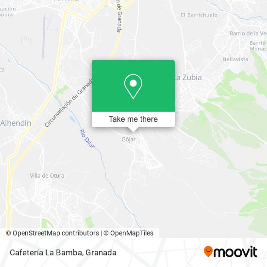 Cafetería La Bamba map