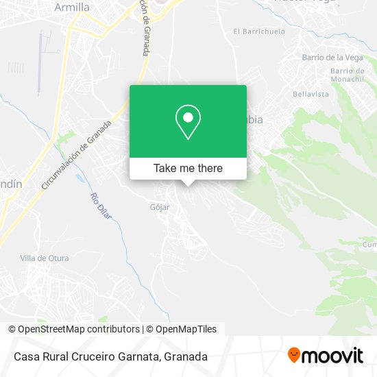 Casa Rural Cruceiro Garnata map