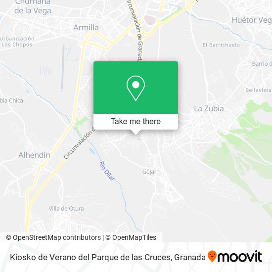Kiosko de Verano del Parque de las Cruces map