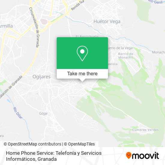 Home Phone Service: Telefonía y Servicios Informáticos map