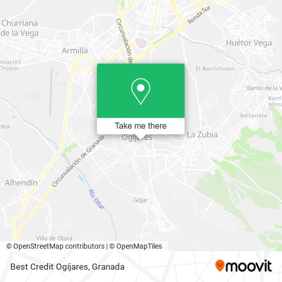 Best Credit Ogíjares map