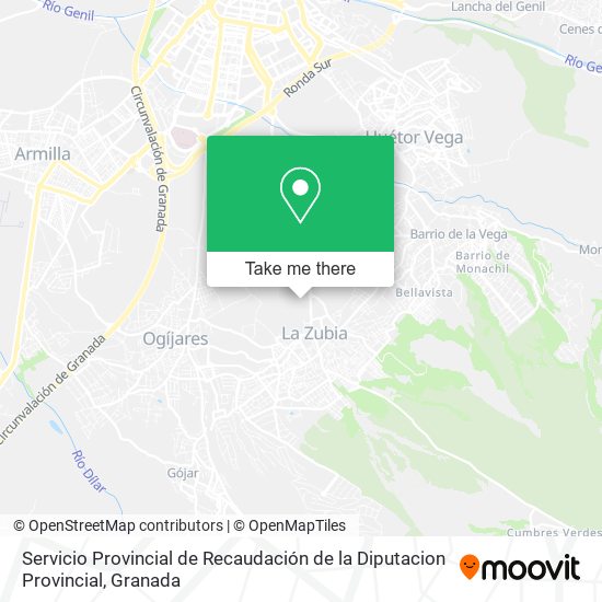Servicio Provincial de Recaudación de la Diputacion Provincial map