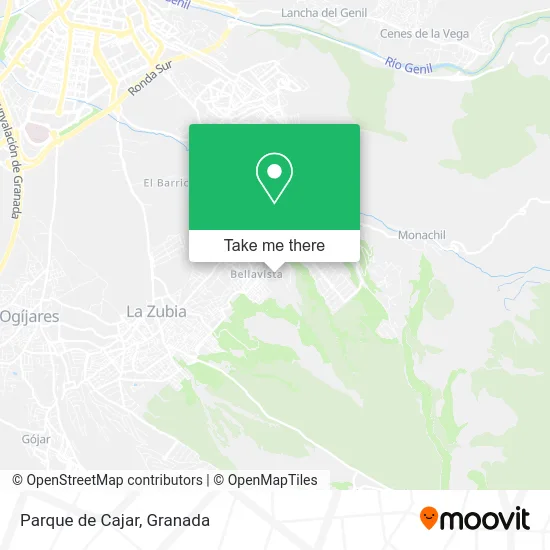 mapa Parque de Cajar