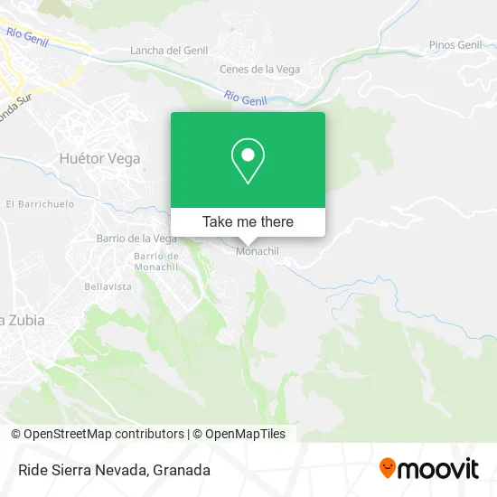 Ride Sierra Nevada map